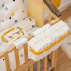 WORTHBUY bedside hanging basket children's bedside storage bag baby playpen diaper table storage box baby diaper hanging bag hanging basket [large size] [with hanging rack]