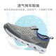 Camel brand mesh shoes, breathable, casual jogging, comfortable thick-soled mesh men's shoes W012303560 dark gray/sapphire blue 42