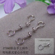 Yubo Workshop PT950 Platinum Earrings Pocket Mini Small Earrings Love Earrings Platinum Full Platinum Smooth Small Love Single * Curved Hook 0.25g