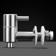 PAIPINLONG 304 stainless steel wine faucet, wine bottle, wine jar faucet, wine jar, tap, glass wine bottle faucet 12 mm 304 stainless steel - silver (with filter)