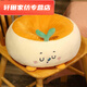 Silent Noel cushion, long-term sitting, no butt pain, futon cushion, bay window butt cushion, office long-term sitting butt cushion, lazy person on the floor, fruit style pineapple, round hole cushion 38*38*15 (no zipper type)