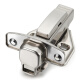 Fly.Globe hinge damping buffer stainless steel hinge hinge hinge wardrobe door full cover = straight curved