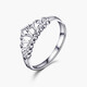 Pt.Charm Goddess Gift PT950 Platinum Ring Women's Exquisite Fashion Crown Ring for Girlfriend and Lover Proposal Ring in Stock 2.6-2.7 Grams