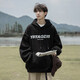 
POUM sweatshirt jacket men plus velvet hooded 2022 spring and autumn new ins high street trend men's top loose CZFS-w677 navy blue XL [Recommended weight 135-150Jin [Jin equals 0.5 kg]]