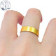 Shengbei 999 gold plain ring, ancient heritage gold-wrapped silver ring, men's and women's classic wide couple gift ring gold bag, Hong Kong code No. 21