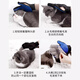 Lubo Pet Cat and Dog Rubber Gloves Comb and Hair Removal Brush for Cleaning, Bathing and Massage to Remove Floating Hair and Anti-Scratch and Bite Cat Gloves (Right Hand) Blue