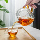 Yaji petty bourgeoisie tea cup 100ml transparent resistant belt handle glass tea cup Kung Fu tea set accessories
