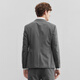 Qipai suit formal suit men's spring and summer new Korean style two-piece suit woolen suit 1JC70130 dark gray 46 (170)
