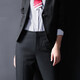 DGPZ formelle Hosen für Frauengeschäft Casual Straight Through Anzughose professionelle Pendelhose W724 Schwarz S