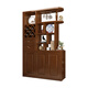 Benbei Chinese solid wood partition cabinet wine cabinet modern living room entrance cabinet shoe cabinet room hall cabinet entrance screen double-sided storage cabinet length 120 width 40 height 200cm meter partition 826# imported rubber wood walnut color home installation
