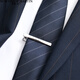 North Martin simple business tie clip men's groom wedding shirt clip silver