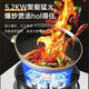 Yantai [Door delivery] Gas stove double stove gas stove household natural gas stove embedded gas stove regular fire stove stainless steel mandarin duck stove [F828] Tempered glass timing + double sided slurry natural gas