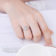 CRD Ke Laidi Spot Sparkling PT950 Platinum Ring Simple Ring Female Ring Birthday Gift 2.85g