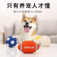 EETOYS Latex Sound Toy Ball Small Four-piece Set Dog Toy Fun Interactive Teething Companion Relieve Boredom Pet Supplies