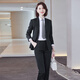Troman black suit suit, women's business attire, formal interview attire, college student work clothes, suit jacket, two-piece set