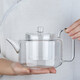 Green Changming Glass Teapot Tea Maker résistant à la chaleur Théière en verre épaissie grande taille 1050 ml