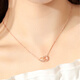Manhe S925 silver double ring necklace for women 2025 new jewelry pendant wife birthday gift for girls and girlfriends