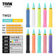 TAAN Taian raquette de badminton quille en caoutchouc poignée de tennis perforée avec bande absorbant la transpiration respirante absorbant les chocs TWQ3 TWQ3 violet/noir/bleu/jaune 4 bandes