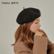 CHALLKITTY wool beret women's autumn and winter women's beret hat octagonal hat newsboy hat gift for girlfriend gift box [camel] light luxury fashion ck style