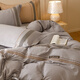 Mercury series home textiles Class A pure cotton thickened four-piece set 100 cotton brushed houndstooth embroidered quilt cover high-end bedding Hot style Class A pure cotton thickened/houndstooth-khaki gray 1.8 bed style four-piece set-quilt cover 200x230