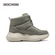 Skechers New Year's Gift Winter Boots Women's Shoes Thick Soled Height Snow Boots Warm Cotton Shoes Mid-High Top Velvet Bread Boots 168062