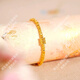 Zhijue's new gold 9999 gold clad silver small waist bracelet pure gold pure silver bouncy bracelet Valentine's Day gift for girlfriend Gold clad silver small waist bracelet gold about 0.5g counter gift box + appraisal certificate + invoice