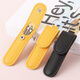 Han Meichen ear scoop six-piece set of ear picking tools stainless steel ear scoop leather bag cleaner home portable yellow light ear pick ear scoop 6 pieces set*