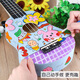 Ukulele diy small guitar handmade homemade assembly material package painted hand painted graffiti wooden 21 inches boxed round + paint + backpack back 21 inches