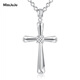 Miss JuJu pt950 platinum pendant cross for men, fashionable pendant, classic and elegant platinum pendant, necklace not included, weight 10.9-11.1g + black leather cord