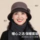 Hengyuanxiang middle-aged and elderly women's wool hats for autumn and winter warm bow elegant mother and grandma hat gift box