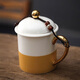 Porcelain Charm Teapot Lid Lanyard Purple Clay Teapot Lid Anti-fall Protection Rope High-end Braided Teapot Rope to Tie the Lid with a Rope to Tie the Pot Handle Brown Tibetan Cross Scripture Xishi Rope