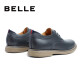 Belle men's shoes mall same style cowhide British style work shoes casual leather shoes B3HA2AM9 blue 38