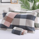 Mufan pillow cover pure cotton gauze thickened soft breathable European couple cotton household pillow cover 50*80cm