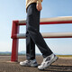 Camel (CAMEL) fleece sweatpants men's loose casual straight knitted trousers J13CAVL6034 Phantom Black L