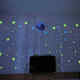 
Dilanmu 30CM luminous moon glowing stars creative fluorescent wall stickers children's room decoration cartoon starry sky stickers from (blue light) 1 moon + 1049 star dots_