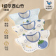 Betis baby saliva wipes baby bibs moisture-wicking and quick-drying pure cotton children's waterproof bibs Mangosteen 3-pack 28*26cm