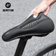 Rock Brothers bicycle seat cushion cover thickened silicone hollow men's and women's mountain bike road bike riding saddle cover black