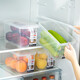Home KATEI STORY Japan imported refrigerator storage box crisper food grade plastic storage box frozen kitchen fruit organizer box with handle * 4.7L