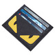 Boston Little Monster Card Holder Trendy Ultra-Thin Mini Card Holder Multi-Slot Cowhide Bank Card Holder Card Holder Men's