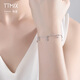 TTMIX platinum bracelet for women PT950 platinum star cross buckle chain fashion jewelry for girlfriend 4.8-5.0g 16+3cm