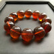 Dingfei Myanmar Amber Men Domineering Brown Red Amber 19mm Beeswax Raw Stone Bracelet No Optimization Picture Color