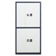 Wanzun double section safe cabinet national security password lock tool cabinet locker gray and white color