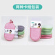 Double-sided magic dish scrubbing sponge, scouring pad, kitchen cleaning dishwashing artifact, pot brush block, decontamination dishcloth wholesale, 8-character jacquard style, random color, 7 pieces