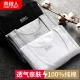 Nanjiren Men's Vest Men's Summer Cotton Sleeveless Sports Vest Versatile Casual Bottom Undershirt Single Pack Hemp Gray XL175/100