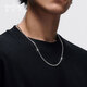 SHENGSHIQIYUAN pt950 platinum necklace men's thick chain men's platinum necklace men's Chopard chain plain chain sweater chain 26.6-26.8g/length 60cm/thick 2.9mm Chopard