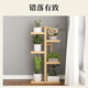 Le Aijia multi-layer flower stand display stand for home indoor and outdoor living room balcony succulents simple bamboo storage flower pot display stand