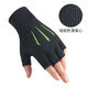LUCALY fingerless gloves men's ice silk sunscreen gloves five-finger summer half-finger men and women driving, riding, fishing