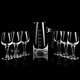 National standard liquor tasting glass crystal glass tasting cup 50ml goblet tulip wine tasting glass set one or two glasses 50ml national standard six pieces (with label) + 150ml 6 pieces + 12 hole rack