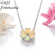 CAJJ Francois 1.4 carat opal stone necklace for women, natural colored gems, jewelry gemstones, 925 silver inlay, opal stone necklace