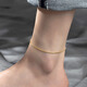 Canbei 18K color gold anklet rose gold snake bone women's niche 2023 new trendy gold color anklet original 18K